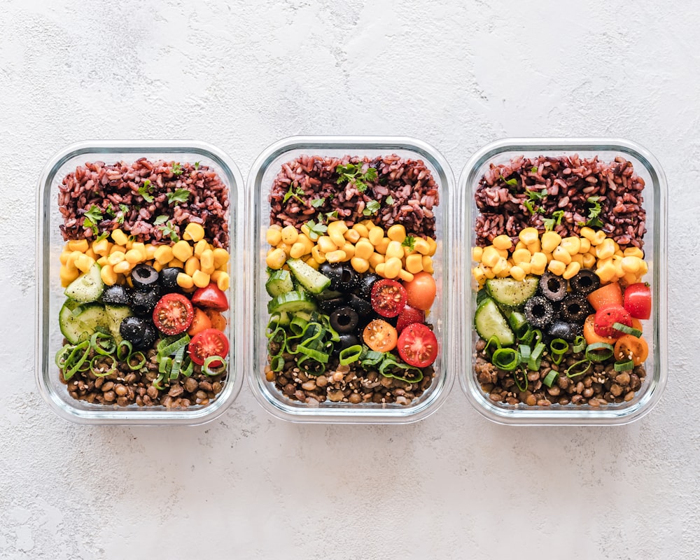Nutrition consultation specialist with fresh healthy food
